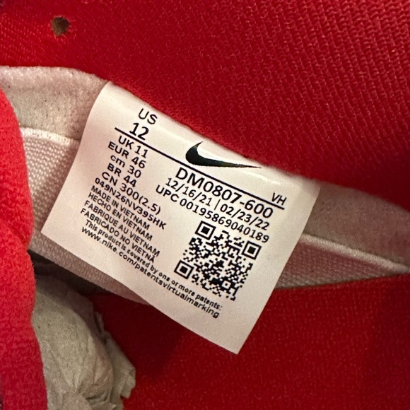 Nike SB Dunk Low Pro Fruity Pack Cherry DM0807-600 Burgundy Crush Team Red Sz 12 - Picture 11 of 13